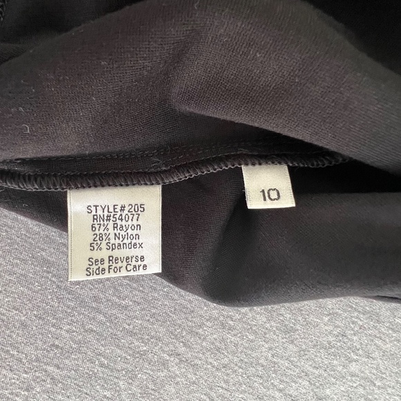 Cabi Black Ponte Knit Stretch Pencil Skirt Style #205 | Size 10 - Picture 8 of 11